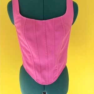 Sincerely Jules Vibrant Pink Crop Top